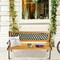 Costway 49 1/2'' Patio Park Garden Bench Porch Path Chair Outdoor Deck Cast Iron Hardwood